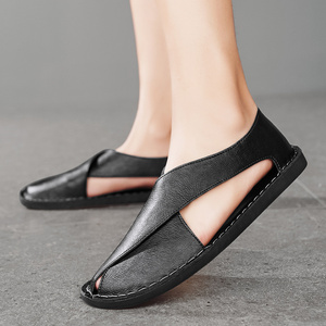 Sandalias de Cuero para <span class=keywords><strong>Hombre</strong></span> con Servicio de Logotipo Personalizado, Estilo Veraniego, Retro y Casual - Product Image 5