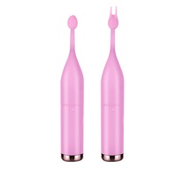 Doppelköpfiger G-Punkt-Vibrator Klitorale Stimulation Vibrierender Starker Motor Massagestab Austauschbare Köpfe Sexspielzeug für Frauen