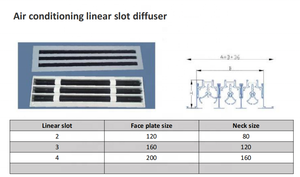 Diffusore Lineare a Fessura in Lega di Alluminio per Condotti di Climatizzazione HVAC con Griglia e Scatola di Distribuzione - Product Image 6