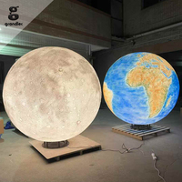 Lampe solaire LED extérieure en forme de lune pour jardin, cour, pelouse, décoration de Noël
