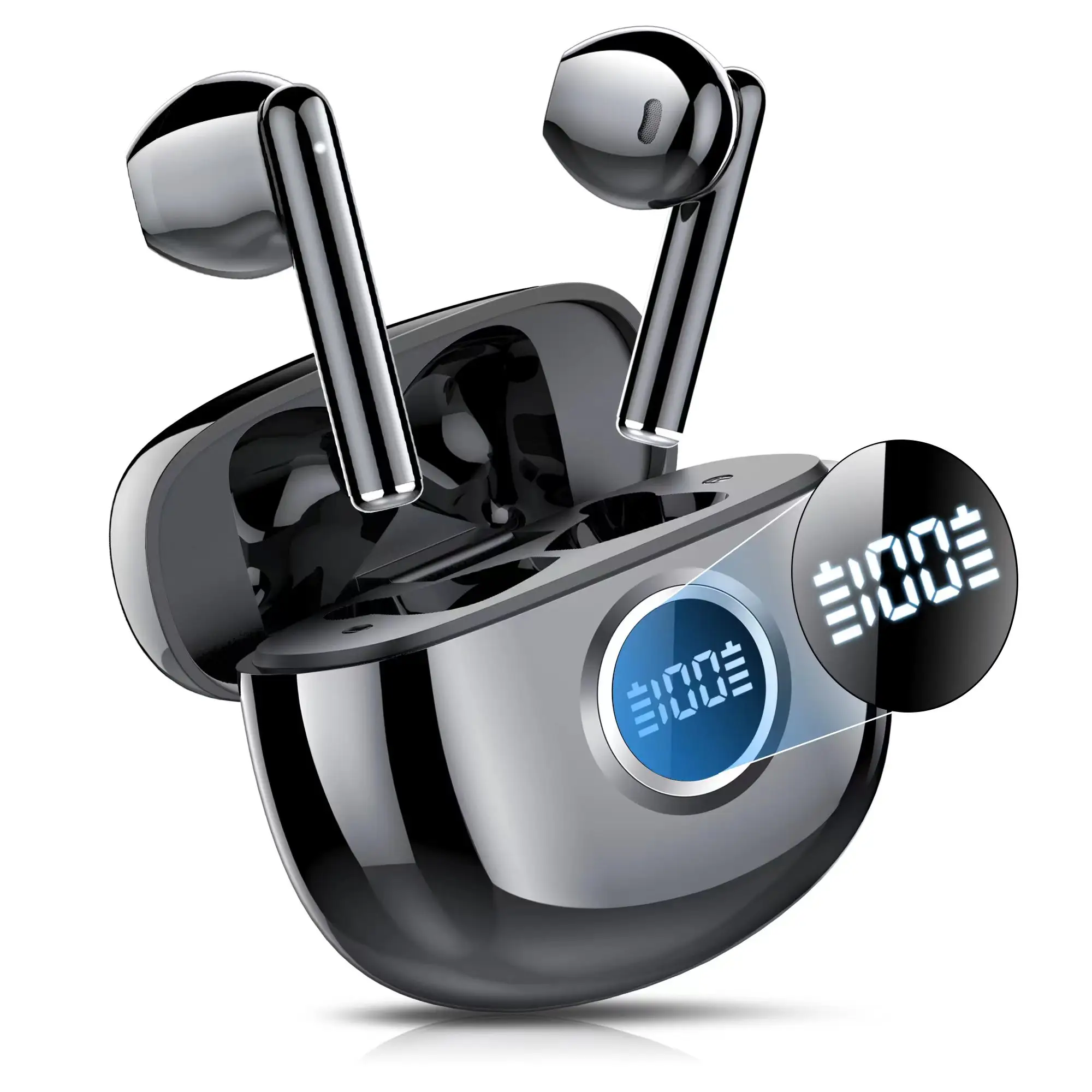 CASCHO S23 Mini 3,2g Super leichte Kopfhörer 37H Spielzeit BT5.3 LED-Anzeige IPX 7 Wasserdichte Ohrhörer-und In-Ear-Kopfhörer