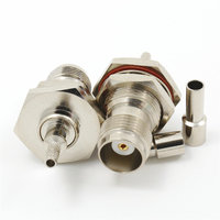 Adaptador Coaxial RF SMA-TNC de Latón, Conector Macho RP-TNC a Hembra RP-SMA