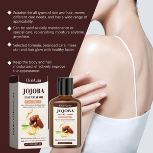 Vente en gros Soins de la peau naturels Huile de jojoba multi-usages pour le visage Cheveux Corps Huile de massage apaisante hydratation en profondeur - Product Image 4