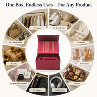 Boîtes en papier d'emballage cadeau avec couvercle magnétique, impression UV de logo sur mesure, de haute qualité, pour huiles essentielles, cosmétiques, parfums, bijoux