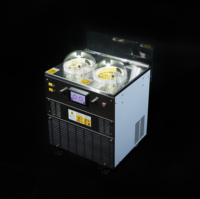 Machine à glaces et sorbets professionnelle GALAXY PRO V2 à deux bacs MILES avec système anti-buée et anti-condensation pour comptoir et couvercles, tout-en-un