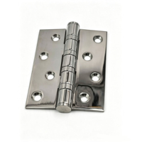 Charnière plate ouverte de 5 pouces pour porte battante, charnière à mortaise complète en acier inoxydable avec roulement à billes pour portails en acier et en bois