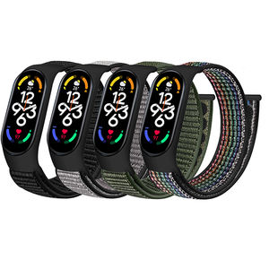 Factory Direct Sale Velcro Solo Loop Adjustable Nylon <strong>Watch</strong> Strap for <strong>Amazfit</strong> Band 5 Strap for Women <strong>Men</strong> - Product Image 1
