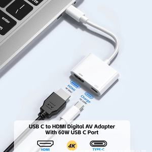 Adaptador USB Tipo C 2 en 1 con Puerto de Carga Externo para Teléfono Móvil y Portátil, Nuevo con Protección OTP - Product Image 4