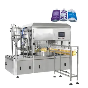 Fruit juice beverage stand up pouch filling equipment
