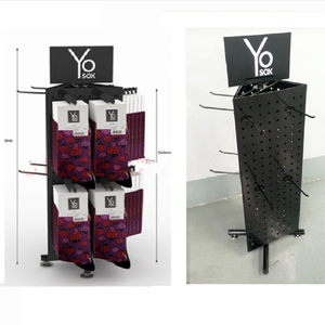 Nhà Máy Tùy Chỉnh Ba Bên Hướng Dẫn Sử Dụng Luân Phiên Hiển Thị Giá Vớ Hiển Thị Kệ Giày Đứng Tam Giác Treo Giá Đỡ - Product Image 6