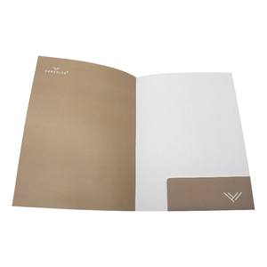 Carpeta de Papel Ecológica, Elegante, Reciclada, Blanca y Minimalista con Ranura para Tarjetas para Reuniones de Oficina Sostenibles - Product Image 5