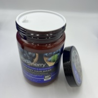 Série de soins capillaires véganes à la myrtille Mige Luekis : Shampooing réparateur hydratant, après-shampoing, masque capillaire, huile capillaire pour usage en salon et à domicile