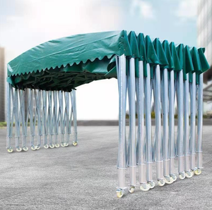 Carpa con marco de metal móvil, aparcamiento de coche grande, toldo telescópico móvil, cabina de tienda <span class=keywords><strong>para</strong></span> exteriores - Product Image 2
