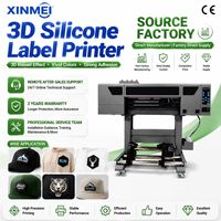Impresora de Etiquetas UV DTF XINMEI de 600 mm con Impresión 3D de Silicona TPU para Transferencia de Calor de Logotipos en Prendas