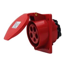 Prise de courant industrielle multifonctionnelle ignifuge PHLTD pour <span class=keywords><strong>salle</strong></span> de machines, IP44, 5P, 32A, encastrée <span class=keywords><strong>oblique</strong></span> - Product Image 1