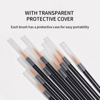 Pinceaux à eye-liner jetables, applicateurs de maquillage pour les yeux portables, outils de beauté professionnels pour les extensions de cils et l'utilisation cosmétique