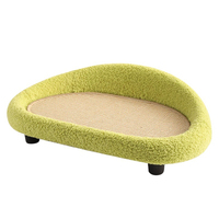 Canapé griffoir incurvé en sisal pour chat, multifonctionnel, lit de repos pour chat, protection anti-griffures pour meubles, accessoires pour animaux de compagnie