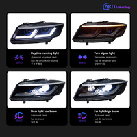AKD Phare de Voiture Style pour BMW E90 Projecteur Lentille LED 2005-2012 E91 320i Feux Avant Signal Accessoire Automobile