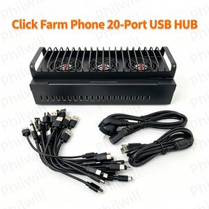 WIFI Android <b>phone</b> farm box 20 slots usb storage box set Granja De Teléfonos 20PCS Cell <b>Phone</b> iPhone Farm HUB Docking Station - Product Image 1