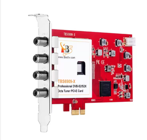 <span class=keywords><strong>Carte</strong></span> TV <span class=keywords><strong>satellite</strong></span> numérique PCI HONDAO TBS6909X DVB-S/S2/S2X 8 tuners avec prise <span class=keywords><strong>en</strong></span> charge IP pour la télévision <span class=keywords><strong>en</strong></span> <span class=keywords><strong>direct</strong></span> FTTH et entrée de fréquence 8 canaux - Product Image 1