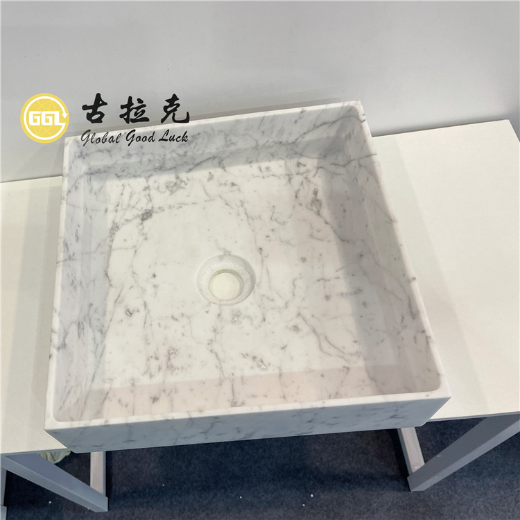 Cuadrado blanco de Carrara