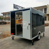 CE DOT Certification Remorque Alimentaire Mobile, Petit Chariot de Nourriture Rapide, Camion de Café, Hot-Dog, Hamburgers Avec Cuisine Complète