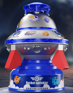 ألعاب اللعب بالمياه في الهواء الطلق مع ضغط عال قاذفة المياه البلاستيكية UFO والرشاشات لمروج الحديقة الصيفية - Product Image 6