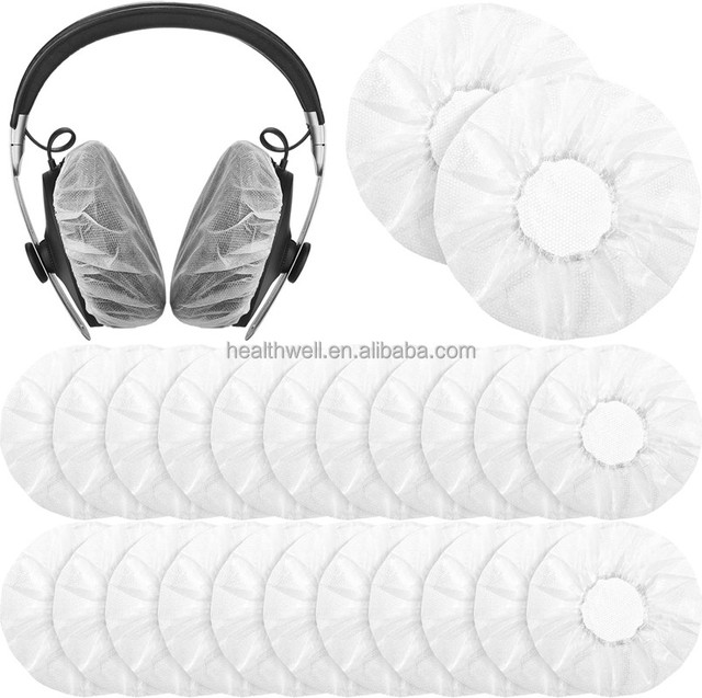 Disposable Headphone Covers Non Woven Headphone Ear Covers Sanitary Earphone Covers