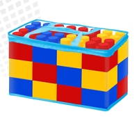Ensemble de blocs de construction extra-larges, grand puzzle carré pour aire de jeux de maternelle, château, jouets éducatifs en plastique