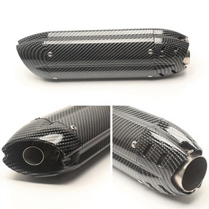 Tubo de Escape Universal para Motocicleta de 51MM, Fibra de Carbono, Pieza de Modificación para Carreras Urbanas - Product Image 2