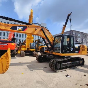 Excavatrice sur chenilles hydraulique Caterpillar 329D2L d'occasion, moteur d'origine japonais, 29 tonnes, 158 kW, boîte de vitesses, pompe à engrenages, prix avantageux - Product Image 1