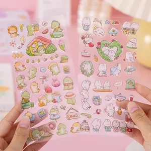 3D Waterproof Epoxy Stickers Cute Animals Theme Decals For Kids Self Adhesive Decoration Sticker For Phone Laptop