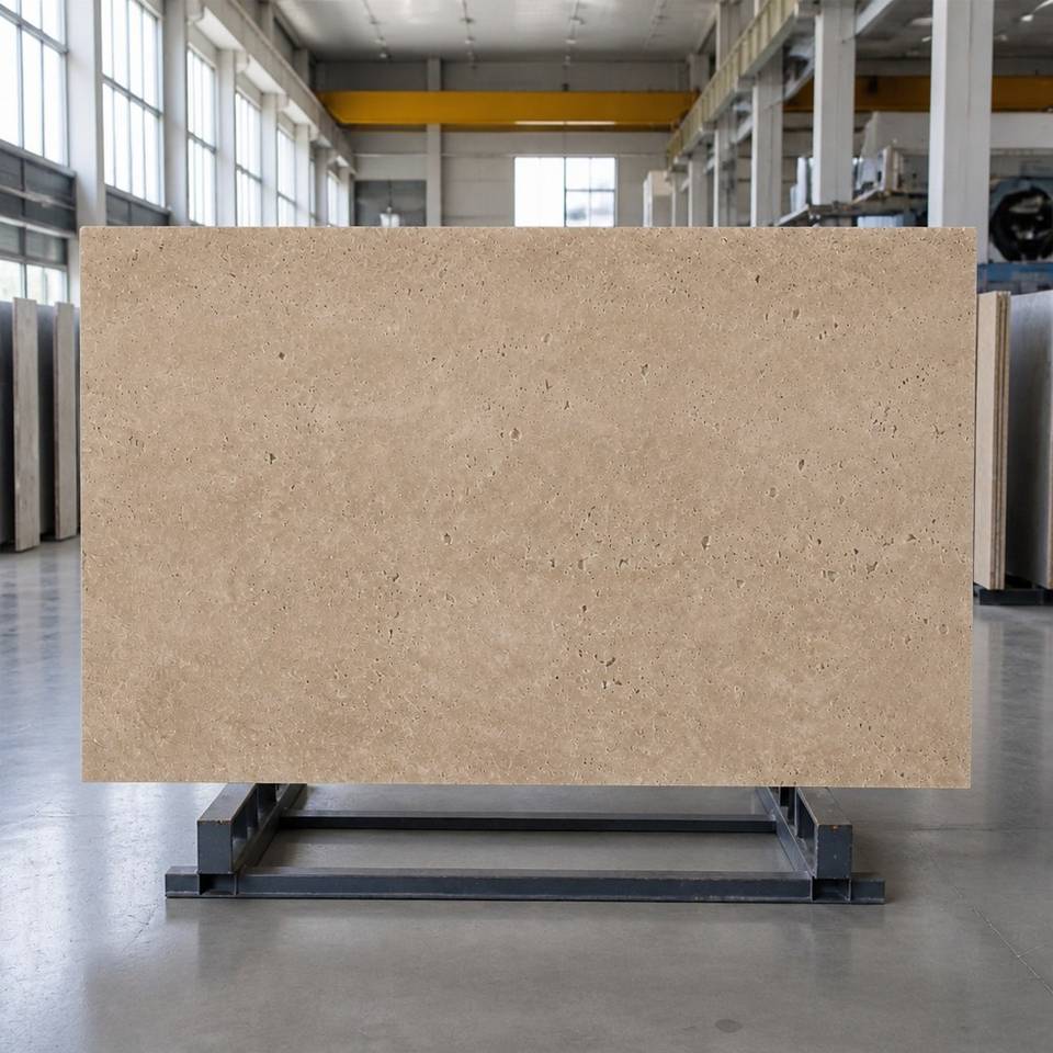 Prime Lot Natural Large Size Vein Cut Tuscan Beige Travertine Slab For ...