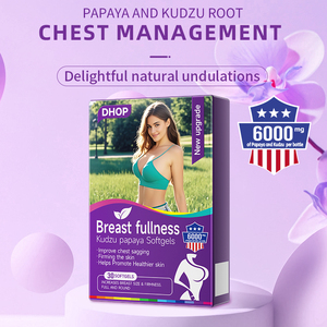 Supplément OEM pour raffermissement et levage des seins pour adultes avec peptides de collagène et d'élastine Soutien immunitaire Kudzu & Wild Papaya Softgels - Product Image 3