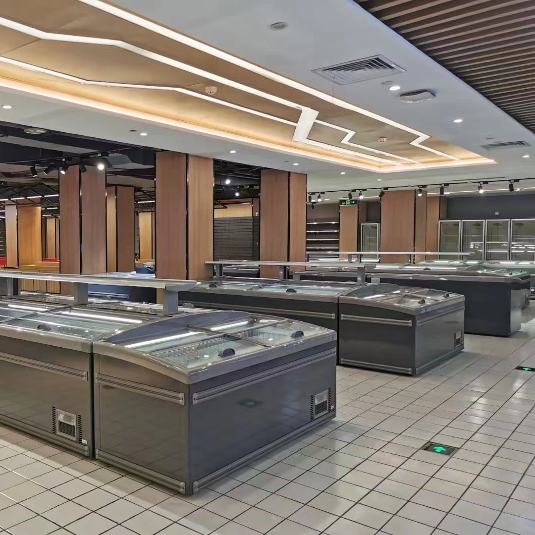 2021 морозильная камера для супермаркета Холодильный дисплей коммерческого типа комбинированный шкаф большие морозильные камеры