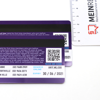 Cartes cadeaux promotionnelles en PVC personnalisables imprimables avec code QR