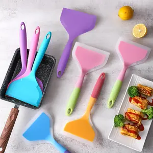 Hot Selling Kitchen accessories tools Silicone Kitchen Utensil Non-Stick Cooking Tools Silicone Frying pan spatula Turner