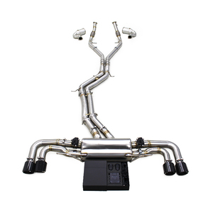 Sistema di Scarico Catback OBM per <span class=keywords><strong>Porsche</strong></span> <span class=keywords><strong>Cayenne</strong></span> S <span class=keywords><strong>Turbo</strong></span> 2.9T, Downpipe ad Alto Flusso in SUS304, Silenziatore con Valvola Elettronica - Product Image 1