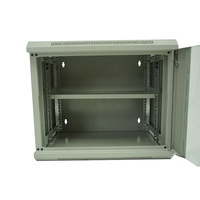 Armoire serveur murale robuste en acier 9U 19 pouces, rack réseau fiable pour salle informatique