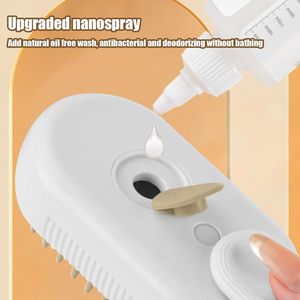 Nouvelle brosse vapeur pour chien et chat 3 en 1, portable, pour enlever les poils d'animaux, brosse à vapeur électrique pour poils de chat - Product Image 4
