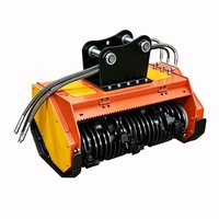 Desbrozadora Multifuncional para Excavadora 3 en 1, Máquina Hidráulica para Limpieza de Terrenos