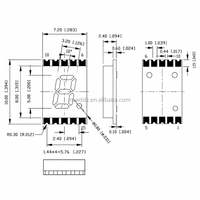 Ultra Bright 0.2 Inch Red 7 Segment Led Display Digital Tube 2016ar for Diy Electronics Arduino Project