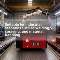 Mesin Las Robot MIG/MAG 6-Axis PLC Core Shengxin Langsung dari Pabrik, Daya Angkut 5-20kg, Pelacakan Sambungan, Model Rangka Baja Otomotif