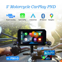 Autoway étanche sans fil Carplay pour moto 5 ''écran tactile Android Auto avec GPS TMPS Anti-shake Night Version Cameras