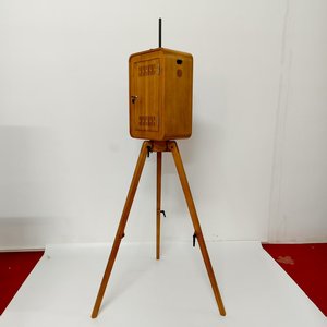 Винтажная деревянная фотобудка из красного дуба, Ретро деревянная фотобудка для свадеб и мероприятий, совместимая с камерами - Product Image 5