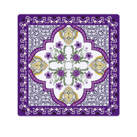 Tapis de Mahjong Américain Classique de Luxe Moderne avec Sac de Rangement Intégré en Caoutchouc Naturel Imperméable, Résistant à l'Huile et Antidérapant