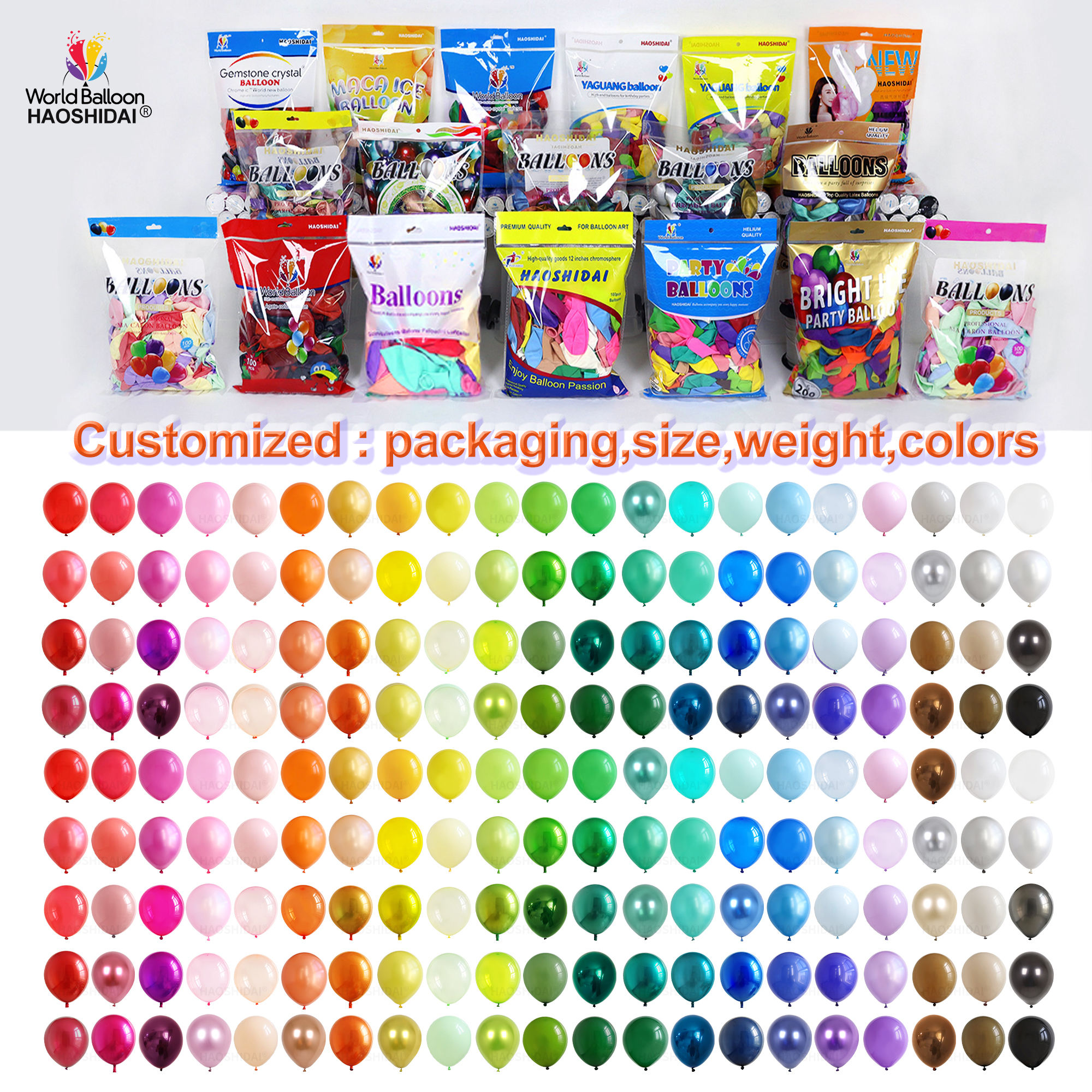 Factory Wholesale Large Size Matte Chrome Metallic Latex Balloons Birthday Party Decoration Balloon