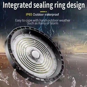 Lumière UFO pour entrepôt industriel commercial Shingel pour éclairage de grande hauteur 100w/150w/200w Conception ultra-mince Gymnase <span class=keywords><strong>Garage</strong></span> Stade ETL IP65 - Product Image 4