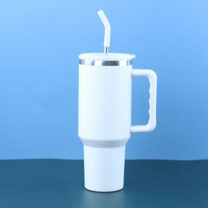 <b>40oz</b> H3.0 <b>Handle</b> Travel Car Mug Vacuum <b>Tumbler</b> Lid Straw Non-Slip ODM OEM Custom Design - Product Image 5