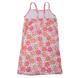 Robe à volants imprimée ODM en gros, dos nu, pour petites filles, modèles de jupes et de robes pour bébés et enfants - Product Image 3